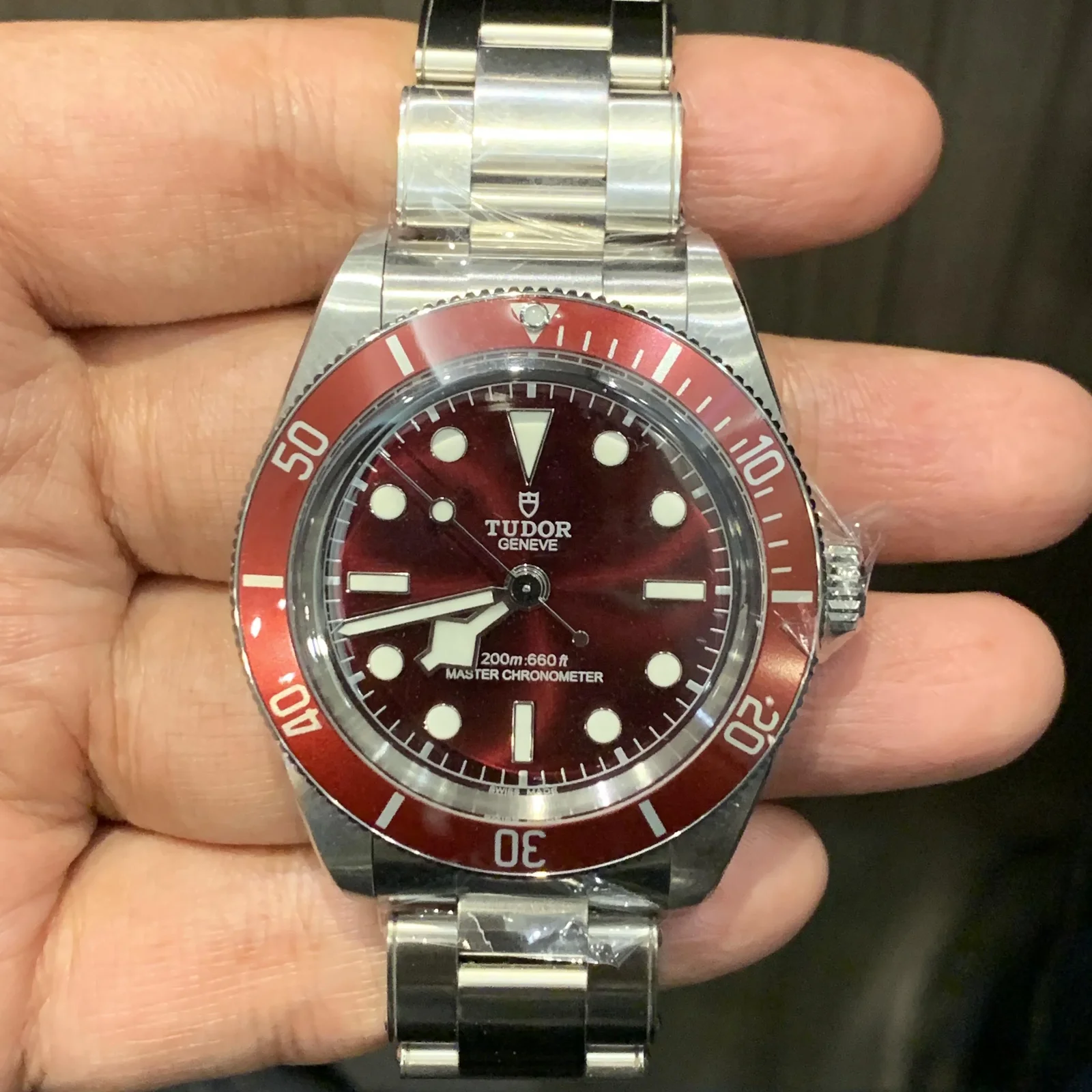 Black Bay Fifty-Eight Stainless Steel Burgundy 