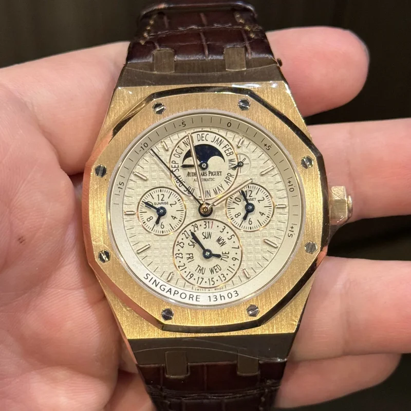 Royal Oak 26603 Equation of Time  Pink Gold / Silver