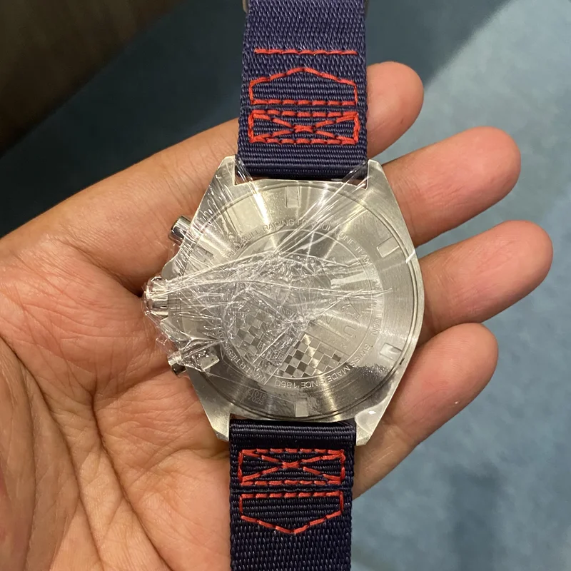 Thumb Formula 1 Chronograph Quartz 43 Stainless Steel / Red Bull / NATO