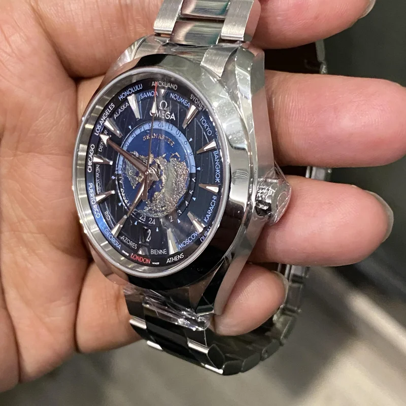Thumb Seamaster Aqua Terra 150M Master Chronometer 43 Worldtimer Stainless Steel / Blue / Bracelet