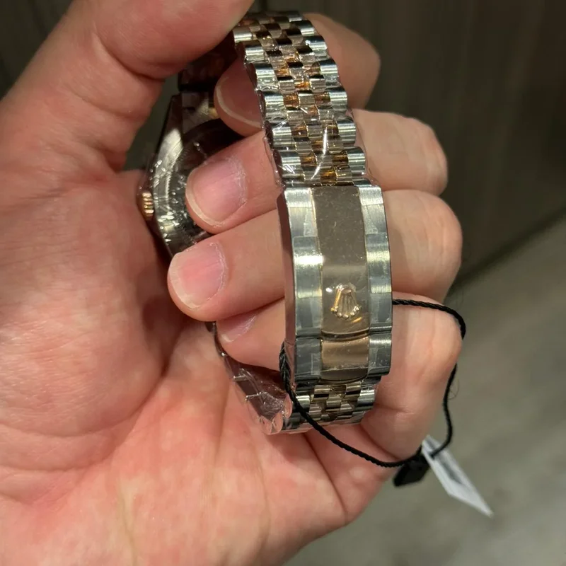 Thumb Datejust 36 Stainless Steel / Everose / Fluted / Slate - Fluted - Diamond / Jubilee