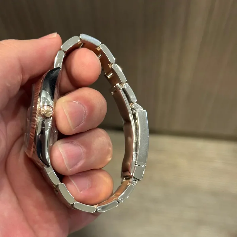 Thumb Datejust 36 Stainless Steel / Everose / Fluted / Dark Rhodium / Oyster