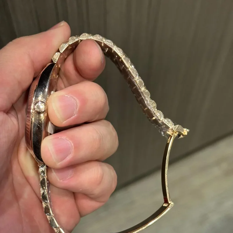 Thumb Day-Date 40 Everose / Chocolate Diagonal Motif