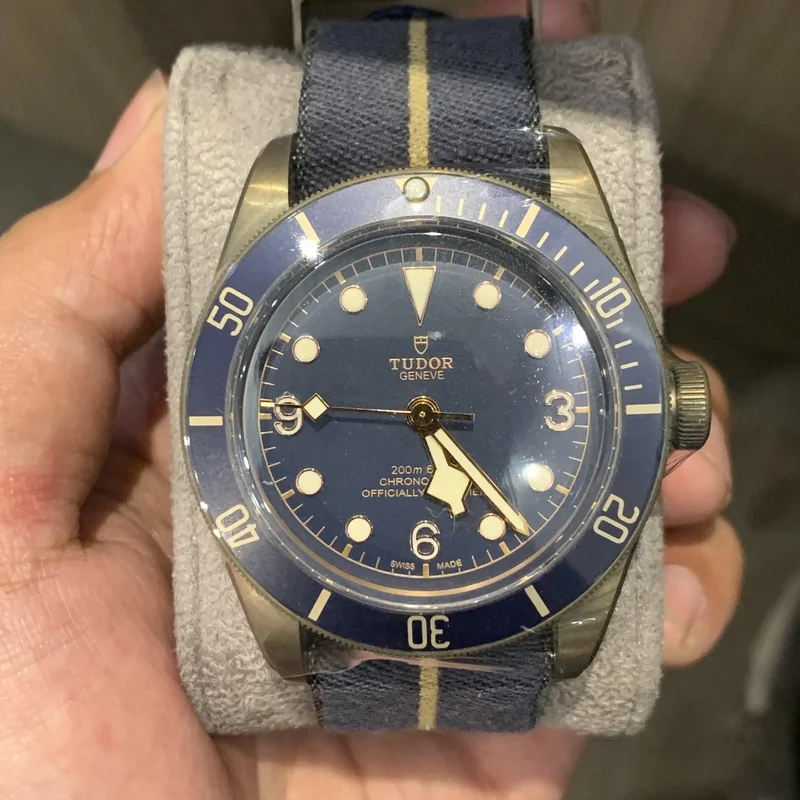 Heritage Black Bay Bronze / Bucherer Blue / Fabric