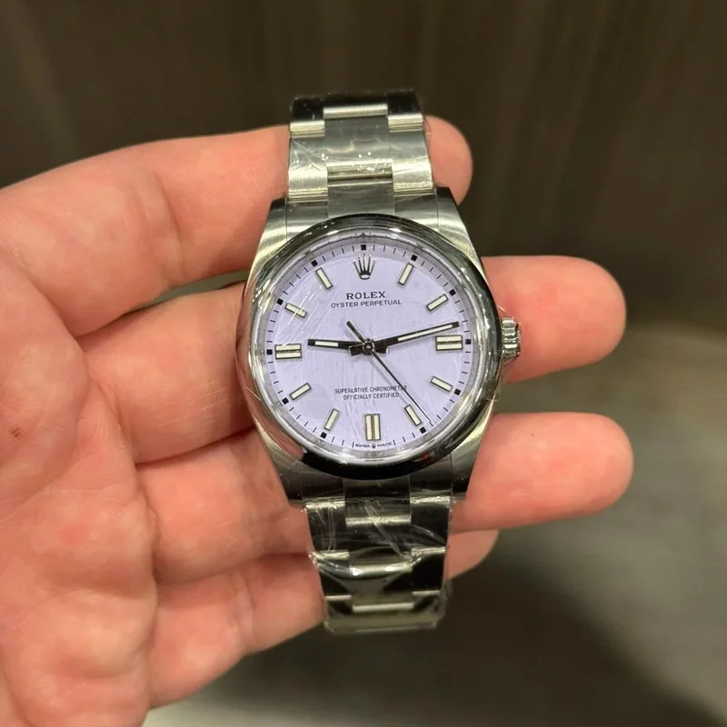Oyster Perpetual 36 Stainless Steel / Lavender