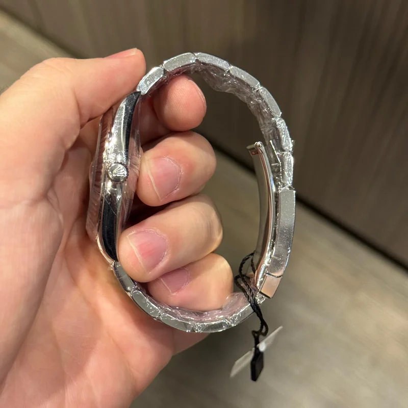 Thumb Datejust 41 Stainless Steel Fluted / Oyster / Blue - Diamond