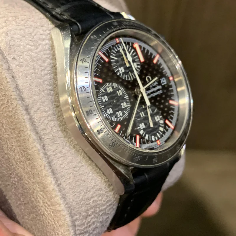 Thumb Speedmaster Date 40 Stainless Steel / Carbon / Bracelet / Schumacher 2001