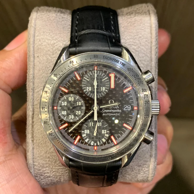 Speedmaster Date 40 Stainless Steel / Carbon / Bracelet / Schumacher 2001