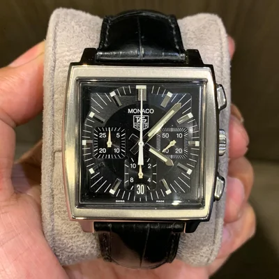 Monaco Calibre 17 Stainless Steel / Black