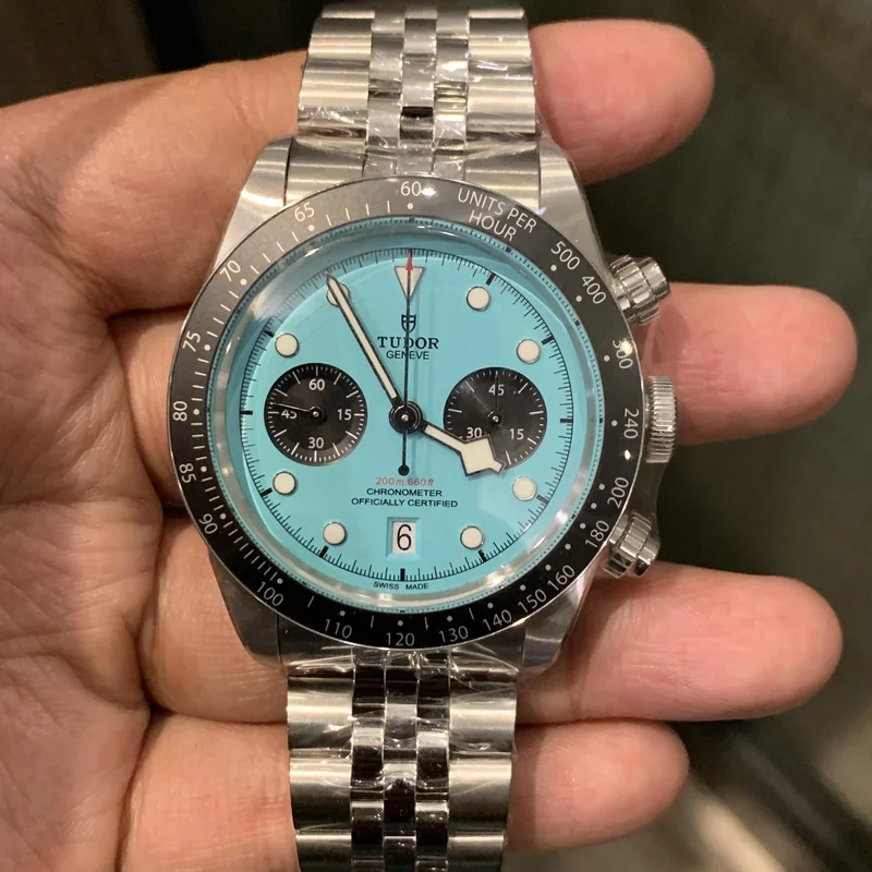Heritage Black Bay Chronograph / Stainless Steel / Turquoise