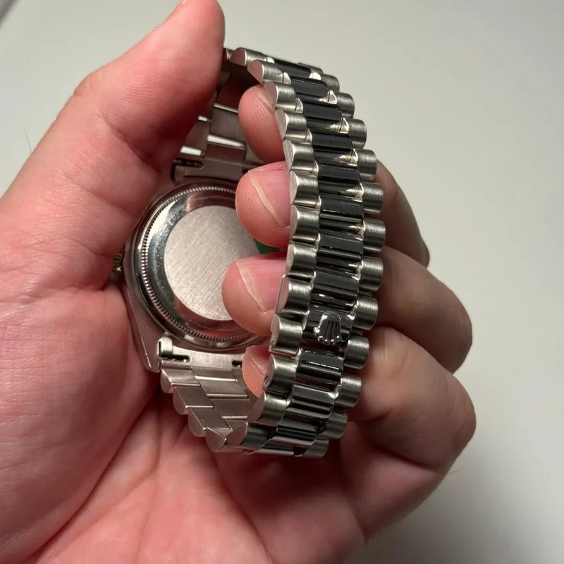 Thumb Day-Date 18039 Silver Diamond