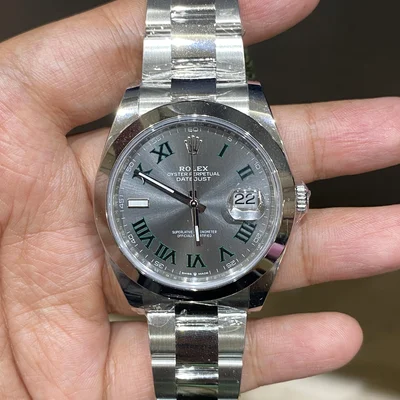 Datejust 41 Stainless Steel Smooth / Oyster / Slate Roman