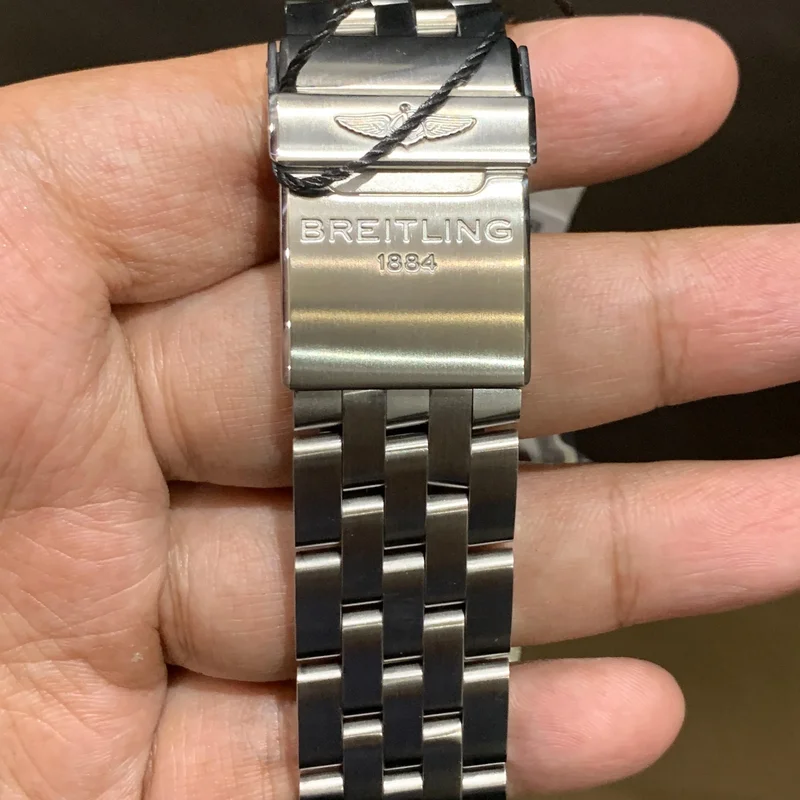 Thumb Chronomat 44 GMT Stainless Steel / Onyx Black / Bracelet