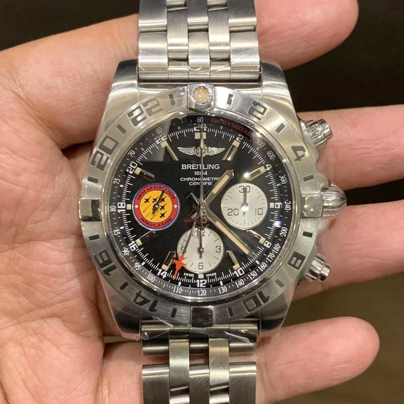 Chronomat 44 GMT Stainless Steel / Onyx Black / Bracelet