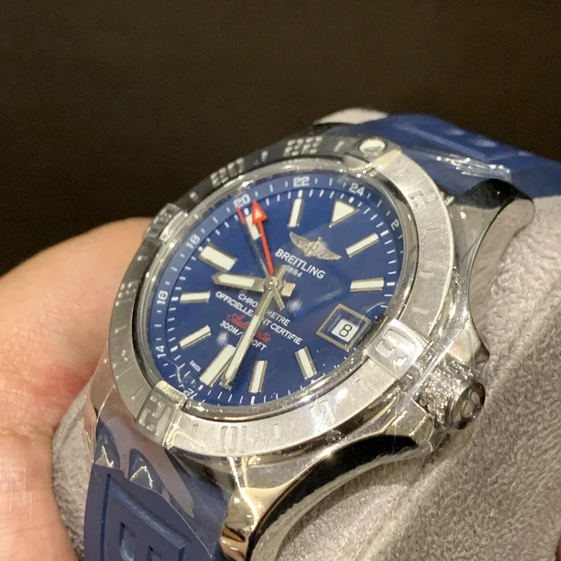 Thumb Avenger II GMT Stainless Steel / Mariner Blue / Rubber / Pin