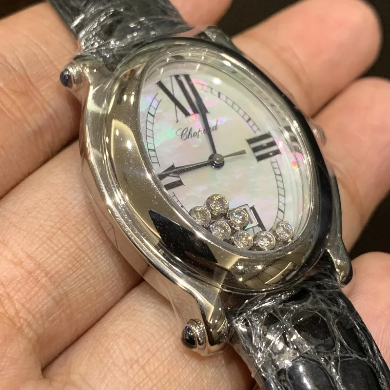 Thumb Happy Sport Oval 7 Diamond / Stainless Steel / Mother of Pearl