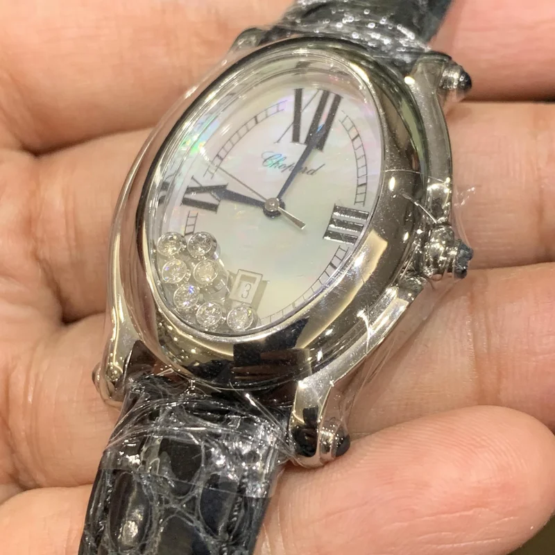 Thumb Happy Sport Oval 7 Diamond / Stainless Steel / Mother of Pearl