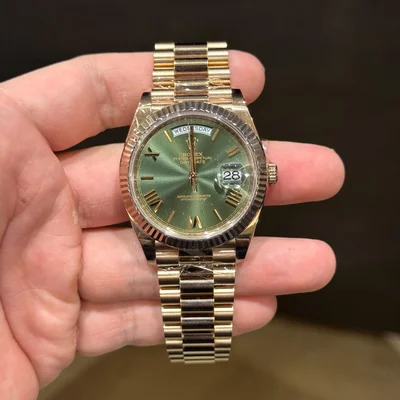 Day-Date 40 Everose / Olive - Roman