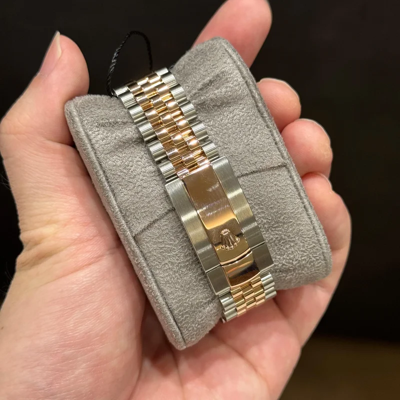 Thumb Datejust 36 Stainless Steel / Everose / Fluted / Dark Rhodium / Jubilee