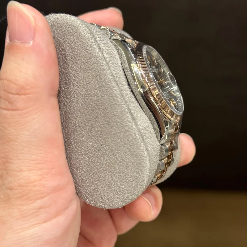 Thumb Datejust 36 Stainless Steel / Everose / Fluted / Dark Rhodium / Jubilee