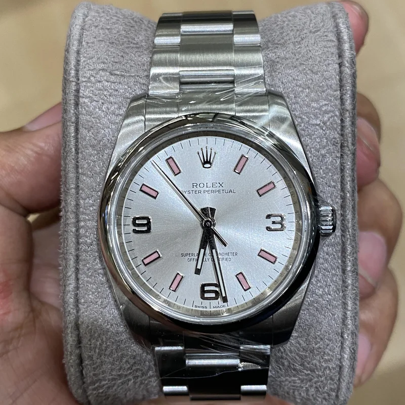Oyster Perpetual 34 Silver Explorer