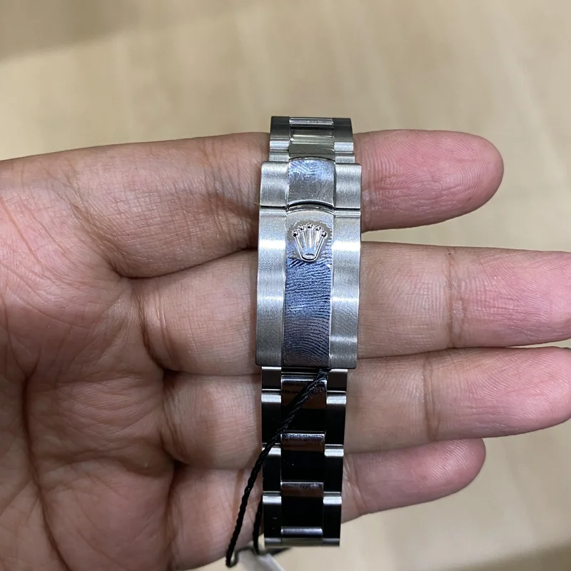 Thumb Datejust 31 Stainless Steel / Oyster / Blue - Roman