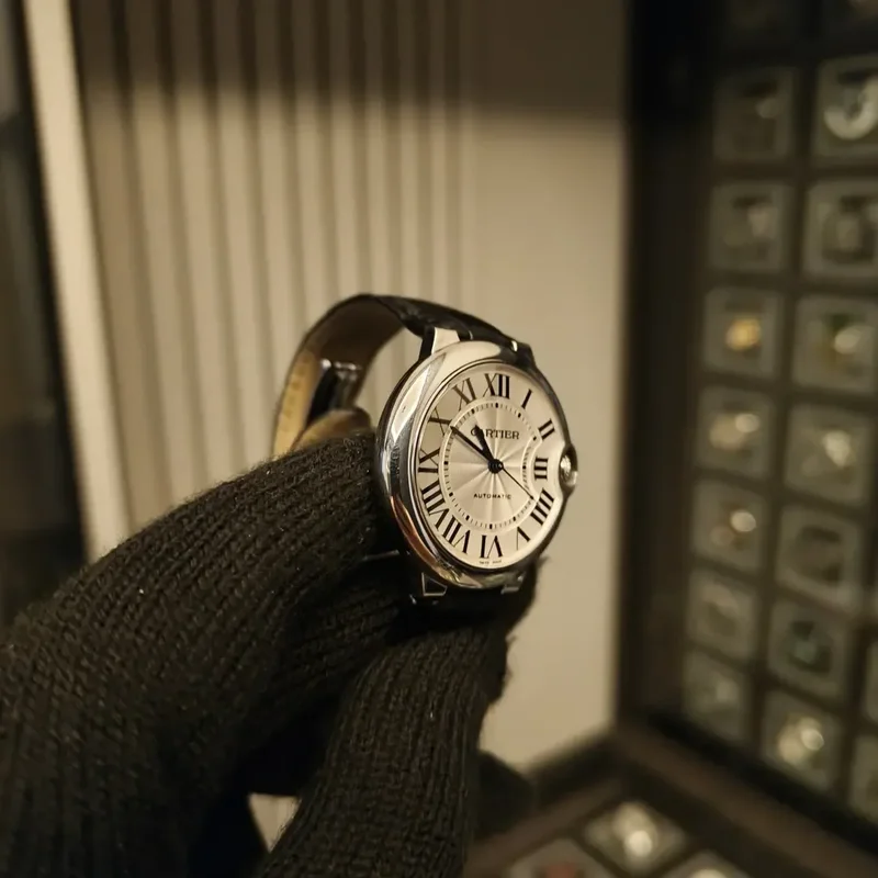 Thumb Ballon Blue de Cartier 36 Automatic Stainless Steel / Silver