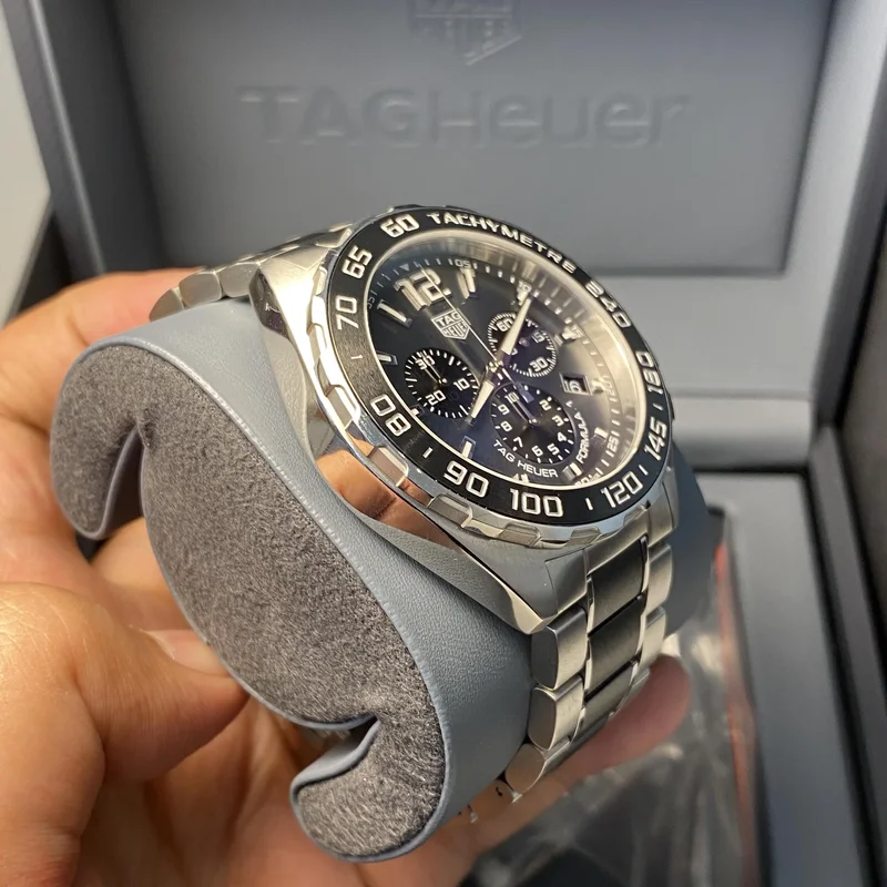 Thumb Formula 1 Chronograph Quartz 43 Stainless Steel / Black