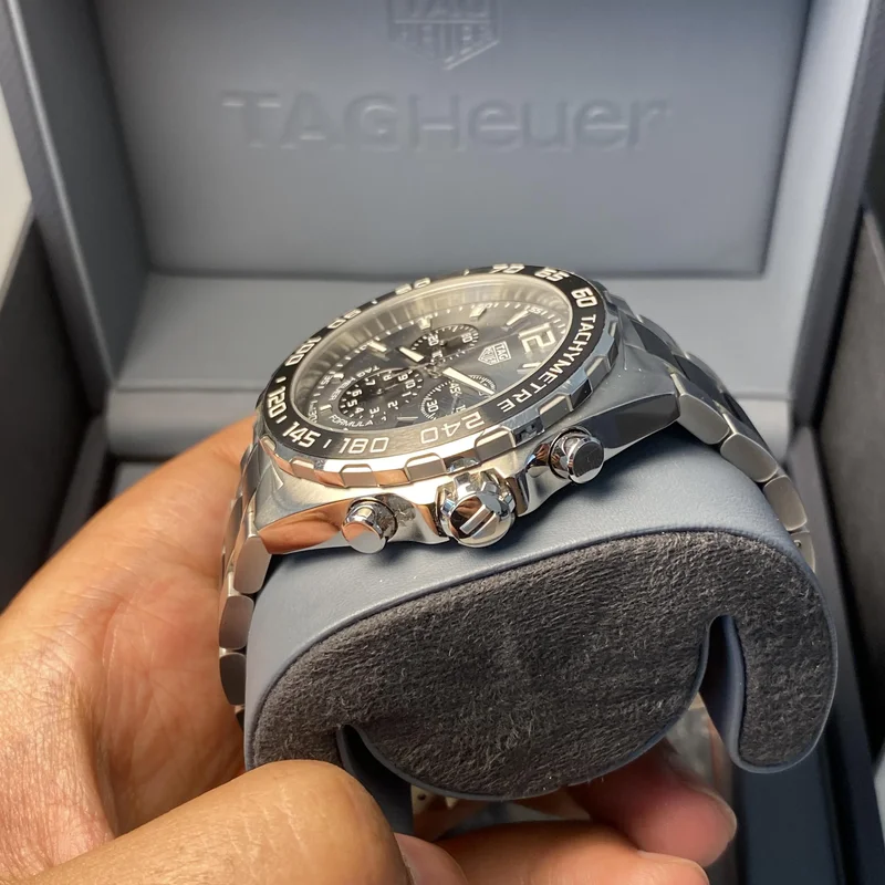 Thumb Formula 1 Chronograph Quartz 43 Stainless Steel / Black