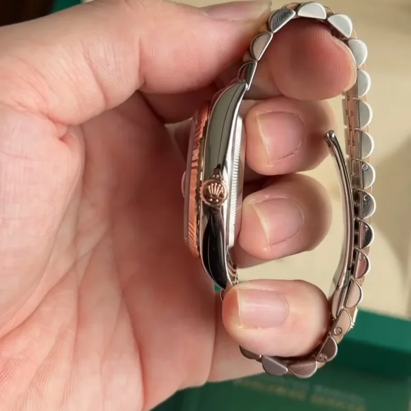 Thumb Datejust 36 Rolesor Everose Fluted / Jubilee / Black Roman