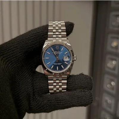 Datejust 36 Stainless Steel / Fluted / Blue / Jubilee