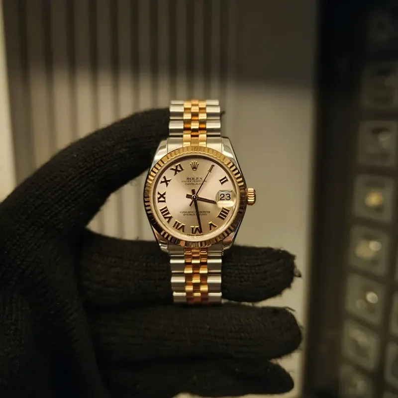 Datejust 31 Rolesor Everose Fluted / Jubilee / Pink Roman
