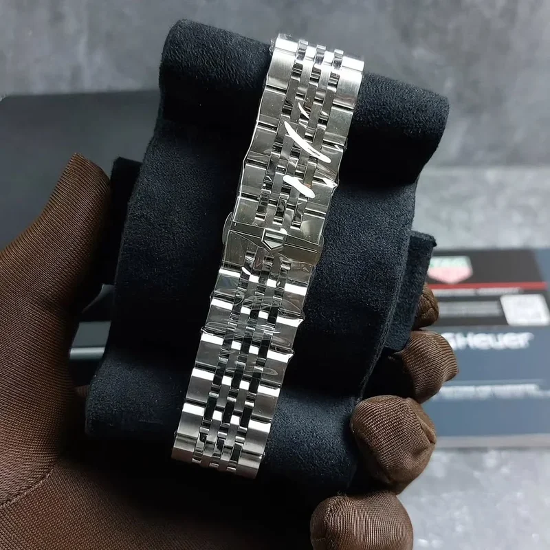 Thumb Carrera Chronograph Glass Box Stainless Steel / Blue /Bracelet