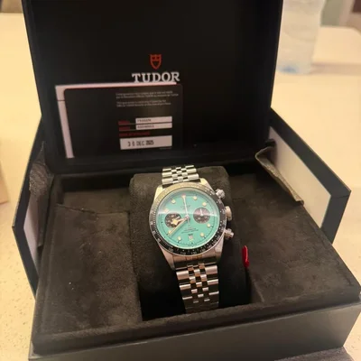 Heritage Black Bay Chronograph / Stainless Steel / Turquoise