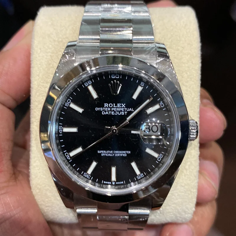 Datejust 41 Stainless Steel Smooth / Oyster / Black