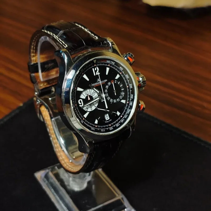 Thumb Master Compressor Chronograph / Stainless Steel / Black