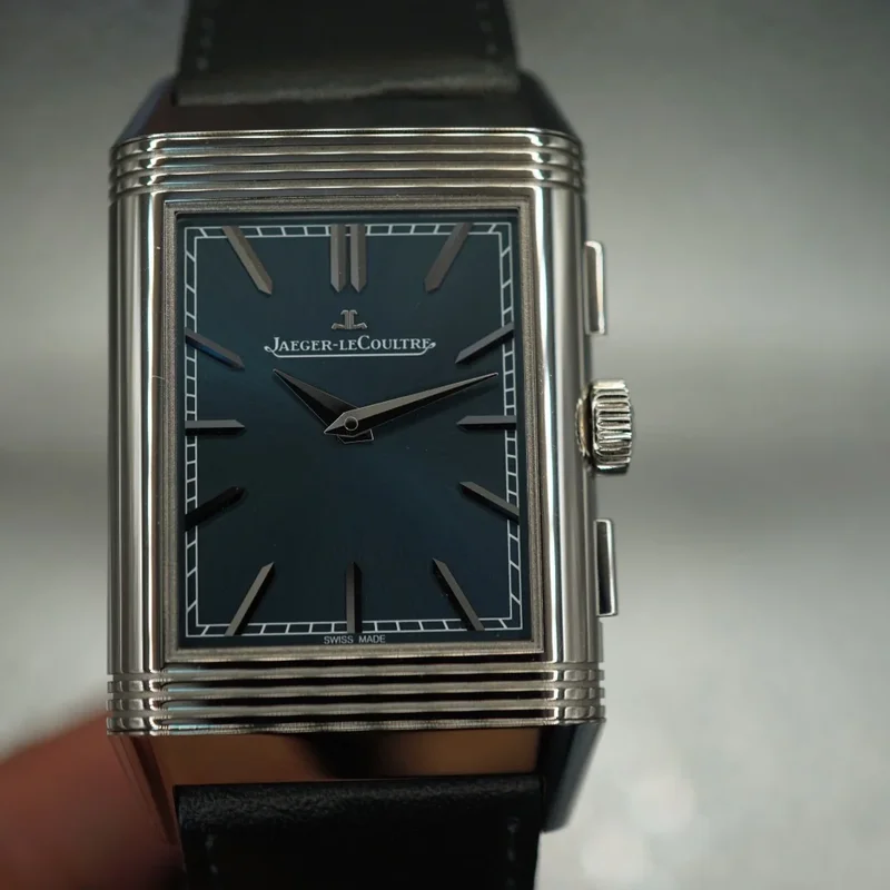 Reverso Tribute Chronograph Stainless Steel / Blue