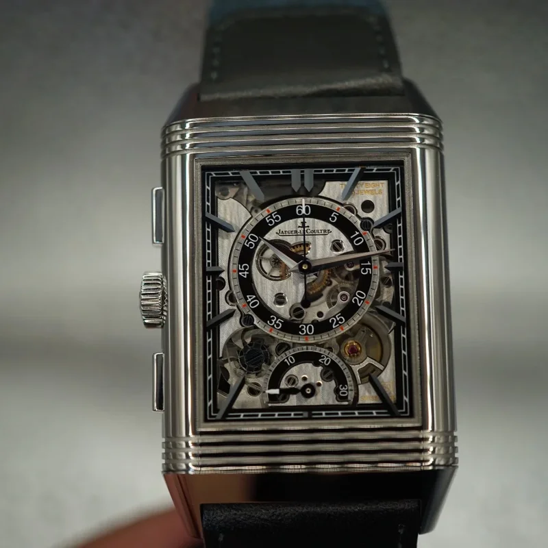 Thumb Reverso Tribute Chronograph Stainless Steel / Blue
