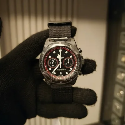 Pelagos FXD Chronograph / Matte-Black / Fabric