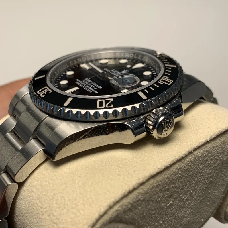 Thumb Submariner Date Stainless Steel / Black / Cerachom