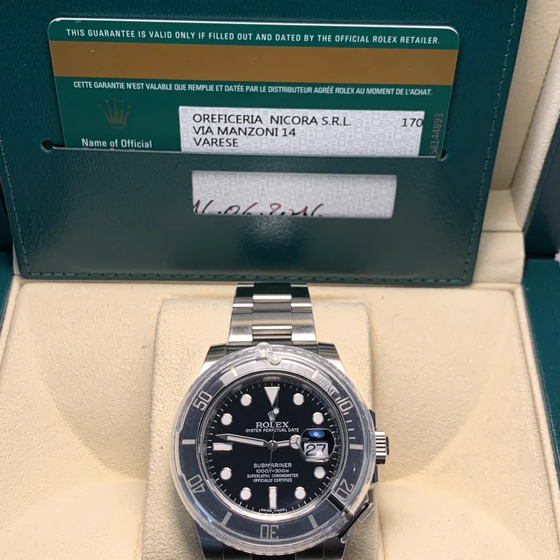 Thumb Submariner Date Stainless Steel / Black / Cerachom