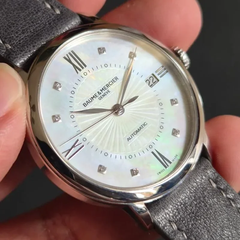 Thumb Classima 36.5 Automatic Stainless Steel / Diamond / MOP / Alligator