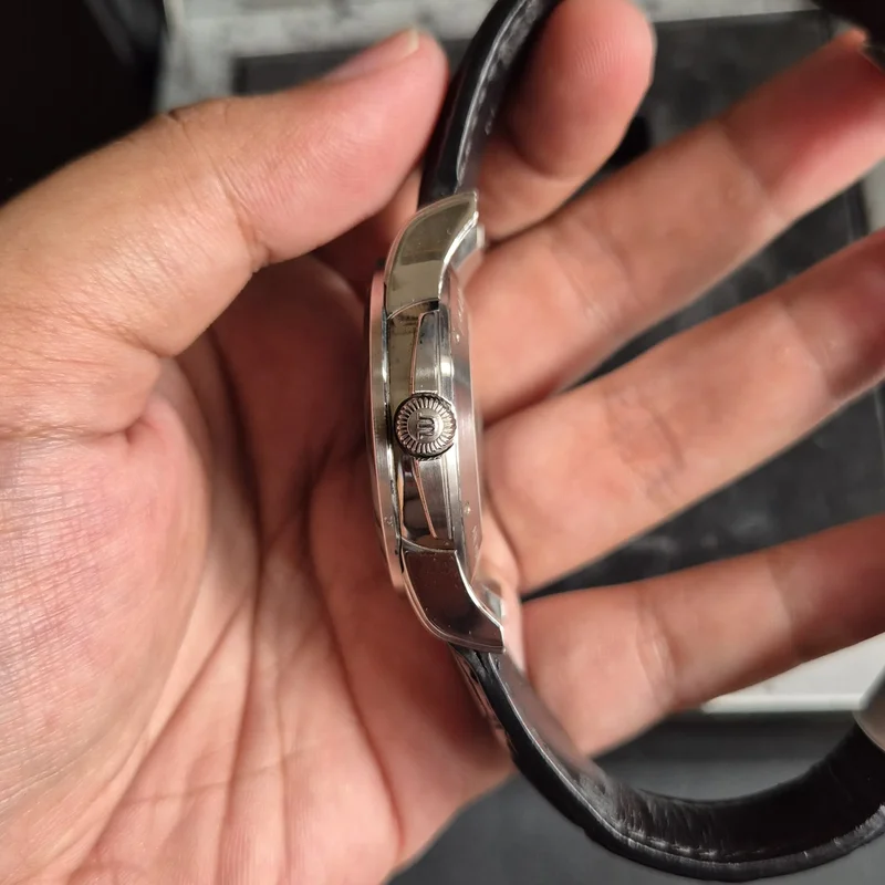 Thumb Pontos Day-Date 40 Stainless Steel / Blue / Strap