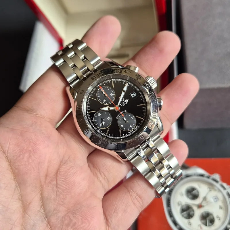 Prince Chronautic Stainless Steel / Black / Bracelet