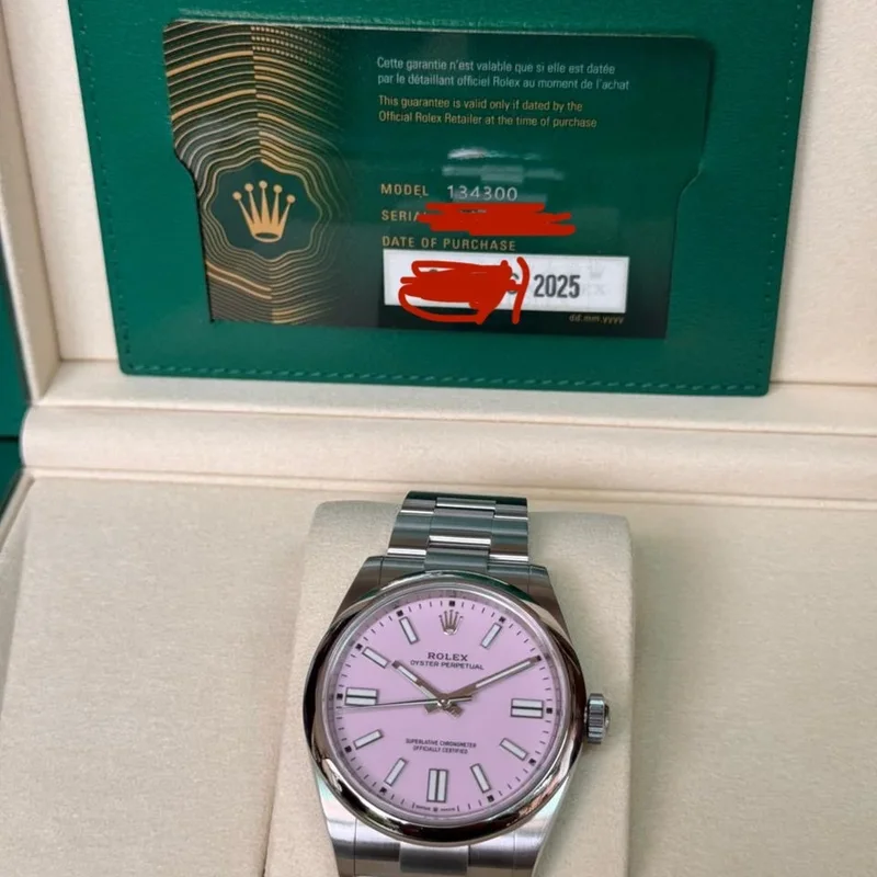 Oyster Perpetual 41 Stainless Steel / Pink
