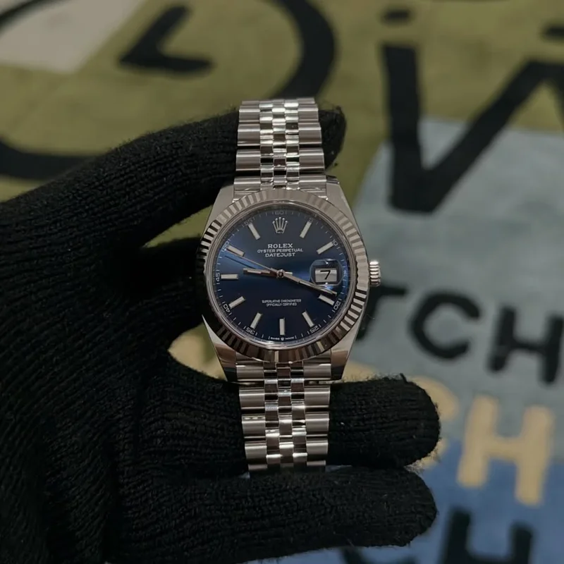 Datejust 41 Stainless Steel Fluted / Jubilee / Blue