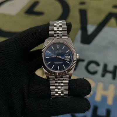 Datejust 41 Stainless Steel Fluted / Jubilee / Blue