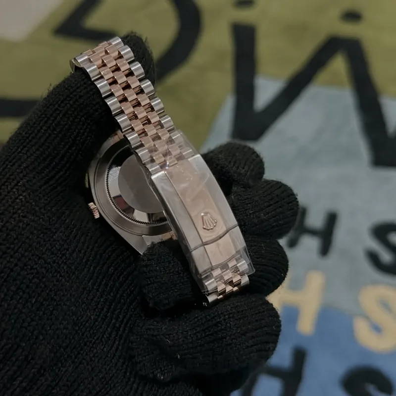 Thumb Datejust 41 Rolesor Everose Fluted / Jubilee / Sundust