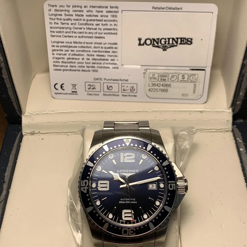 Thumb Hydroconquest Automatic 41 Blue