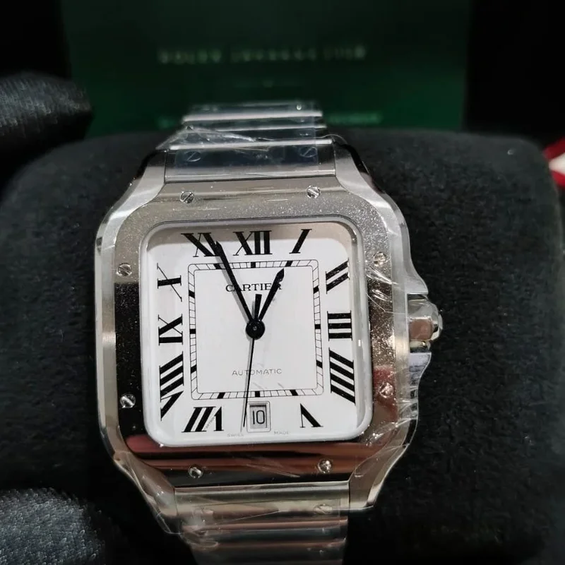 Santos Large Stainless Steel / White